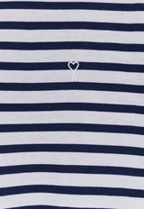 AMI PARIS Ami De Coeur Striped T-shirt Blue UTS374JE0210A044_ENCRE/BLANC_48013854