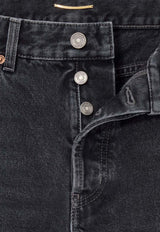 Saint Laurent Washed Straight-Leg Jeans Black 827965Y27YA_1226