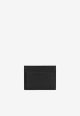 Saint Laurent Tiny Cassandre Leather Cardholder Black 847951AAELP_1000