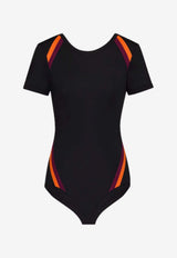 Saint Laurent Knit Striped Bodysuit Black 859383Y38CK_1022