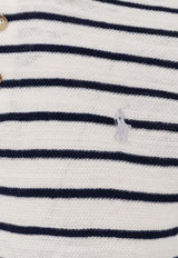 Polo Ralph Lauren Logo Striped Polo T-shirt White 710B13894003_DECKWASH WHITE COMBO_48136817