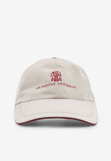 Brunello Cucinelli Logo-Embroidered Baseball Cap Brown MM4799859CFZ58_BROWN FREDDO ROSSO_40000147