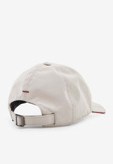 Brunello Cucinelli Logo-Embroidered Baseball Cap Brown MM4799859CFZ58_BROWN FREDDO ROSSO_40000147