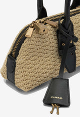PINKO Escape Horizontal Raffia Handbag Beige 105334A1RLC24Q_b73e87ee-86d9-4ccd-a209-fa47bd22d17d