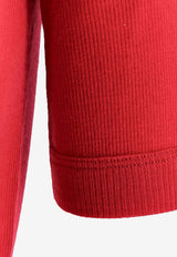 Versace Ribbed Crewneck T-shirt Red 10245061A175481RB30_LipstickRed_57986461