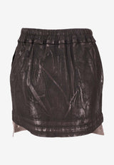 Rick Owens Drawstring Megacrust Denim Skirt Brown DS02E7321SBZMC_94