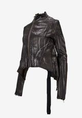 Rick Owens Asymmetrical Zip-Front Jacket Brown DS02E7703SBZMC_94