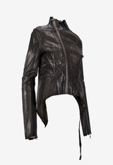 Rick Owens Asymmetrical Zip-Front Jacket Brown DS02E7703SBZMC_94