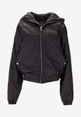 Rick Owens Sealed Zip-Up Windbreaker Jacket Black DS02E7720NP_09