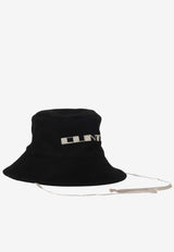 Rick Owens DRKSHDW Gilligan Fisherman Hat Black DA02E7479BMOEM6_0908