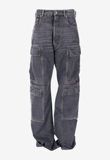 Rick Owens DRKSHDW Double Cargo Jeans Gray DU02E7361DGY_58