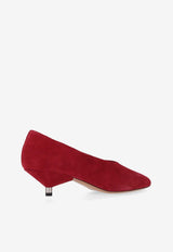 Isabel Marant Ebisa 45 Suede Pumps Scarlet ES0035FAC3A14S_70SR