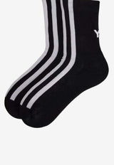 Y-3 Logo Stripes Socks Black IZ3173_black
