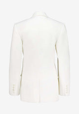Givenchy Wool-Blend Double-Breasted Blazer White BW30QJ10Q0100_White_40017658
