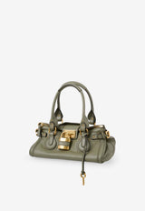 Chloé Paddington Leather Shoulder Bag Green CH25WS802P753D6_AloeGreen_41114675