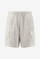 The North Face Nylon Mesh Logo Bermuda Shorts White NF0A8FPCQLI1_White_54407896