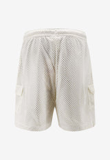 The North Face Nylon Mesh Logo Bermuda Shorts White NF0A8FPCQLI1_White_54407896
