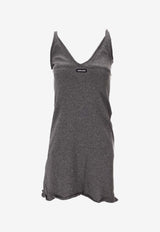 Miu Miu Cashmere Tank Mini Dress Gray MMA921SOOO19DJ_F0480