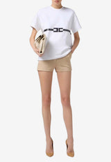 Elisabetta Franchi Logo Print T-shirt White MA02256E2_270