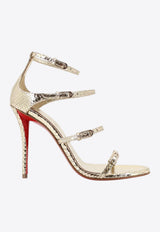 Christian Louboutin Millennium 100 Python Leather Sandals Gold 1260501G415_ANTICGOLDLINPLATINE_48030645