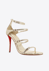 Christian Louboutin Millennium 100 Python Leather Sandals Gold 1260501G415_ANTICGOLDLINPLATINE_48030645