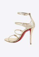 Christian Louboutin Millennium 100 Python Leather Sandals Gold 1260501G415_ANTICGOLDLINPLATINE_48030645