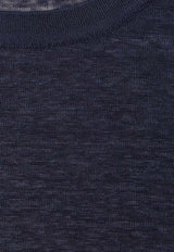 Loro Piana Gargano Linen T-shirt Navy FAM8107W000_BLUE NAVY_53281624