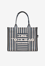 Marc Jacobs Large Stripe Canvas Tote Bag Blue 2S6HTT020H02455_Blue_40005178