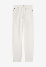 Loro Piana Sade High-Waist Denim Pants White FAQ66441000_White_53281612