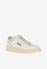 Autry Med-Way Leather Sneakers White MYMWEK_08