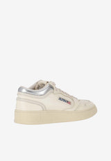 Autry Med-Way Leather Sneakers White MYMWEK_08