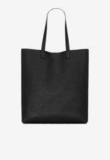 Saint Laurent Bold Grained Leather Tote Bag Black 845384AACIU_1000