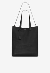 Saint Laurent Bold Grained Leather Tote Bag Black 845384AACIU_1000