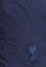 AMI PARIS Ami De Coeur Swim Shorts Blue HBW317PA0027A042_ENCRE/BLANC CREME_48013886