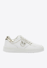 PINKO Love Birds Logo Leather Sneakers White SS0159P001ZHC_b399a159-8e14-4f7c-b131-8eb2c4f9a9b6