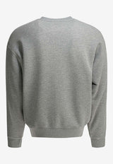 Autry Logo Print Jersey Knit Sweatshirt Gray SWPX035D_03ef336f-eacb-4a8c-93a7-f9be8be15f5b