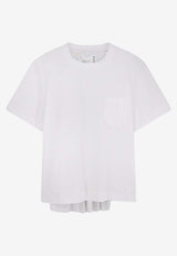 Sacai Asymmetric Crewneck T-shirt White 2608544101_White_54429838