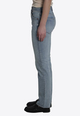 Saint Laurent Logo Patch Faded Denim Pants Blue 827965-Y35AQ-5107