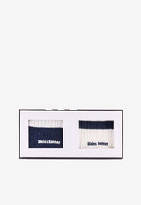Adidas X Wales Bonner Signature Stripes Logo Socks - Set of 2 Multicolor JV8684_NAVY_Blue_33338843