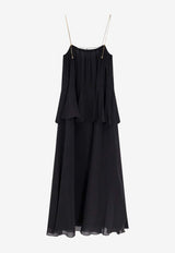 Chloé Chain Silk Maxi Dress Black CH26SRO03002001_Black_41114766
