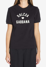 Dolce & Gabbana Logo Print T-shirt Black F8N08Z-GDDBF-N0000