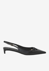Dolce & Gabbana DG Logo Slingback Pumps Black CG0811-A1953-80999