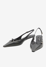 Dolce & Gabbana DG Logo Slingback Pumps Black CG0811-A1953-80999
