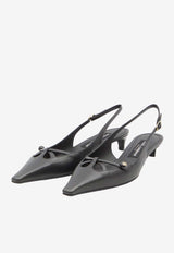 Dolce & Gabbana DG Logo Slingback Pumps Black CG0811-A1953-80999