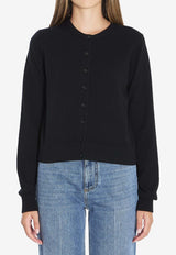 Dolce & Gabbana Cashmere Buttoned Cardigan Black FXVA3Z-JDVC2-N0000