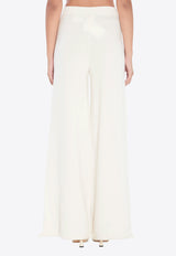 Max Mara Nigeria Wool Knit Pants White 2521336011600-12022-001