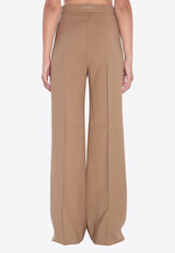 Max Mara Fernet Wool Wide-Leg Pants Beige 2521136121600-10204-010