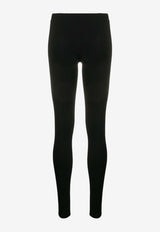 Valentino Mid-Rise Stretch-Fit Leggings Black LB0KF00X2VN0NO