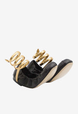 Rene Caovilla Juniper Nappa Leather Ballet Flats Black C12186010-NA01-V017