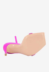 Gianvito Rossi Britney 105 Velvet Sandals Fuchsia G3219415RIC-CLL-BLUM